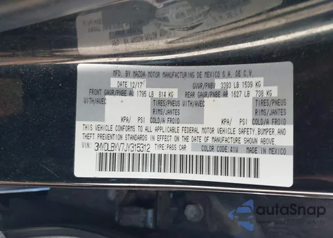 2018 Toyota Yaris Ia z USA, uszkodzony, nr VIN 3MYDLBYV7JY315312
